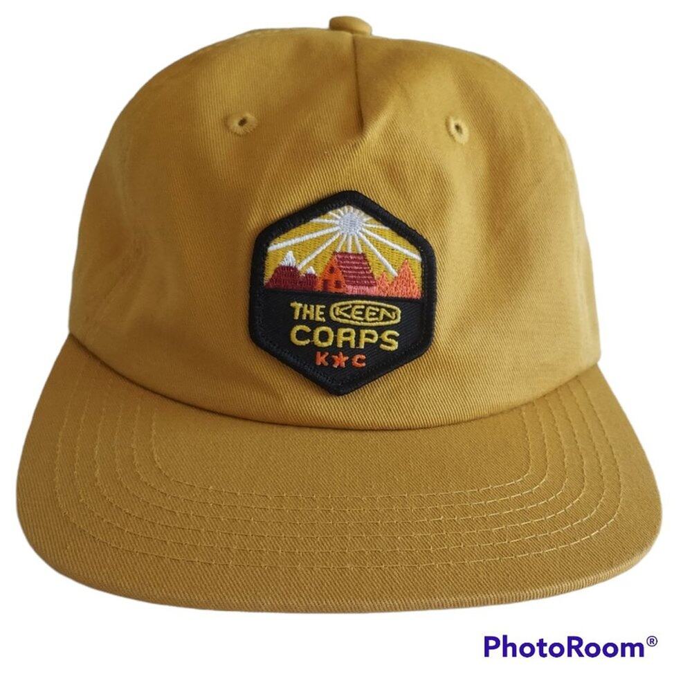 Keen Corps Yellow Adjustable Sporty Outdoor Adventure Baseball Cap Hat like NEW